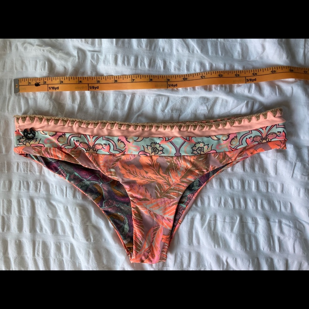 Maaji bikini bottom - size medium- orange print